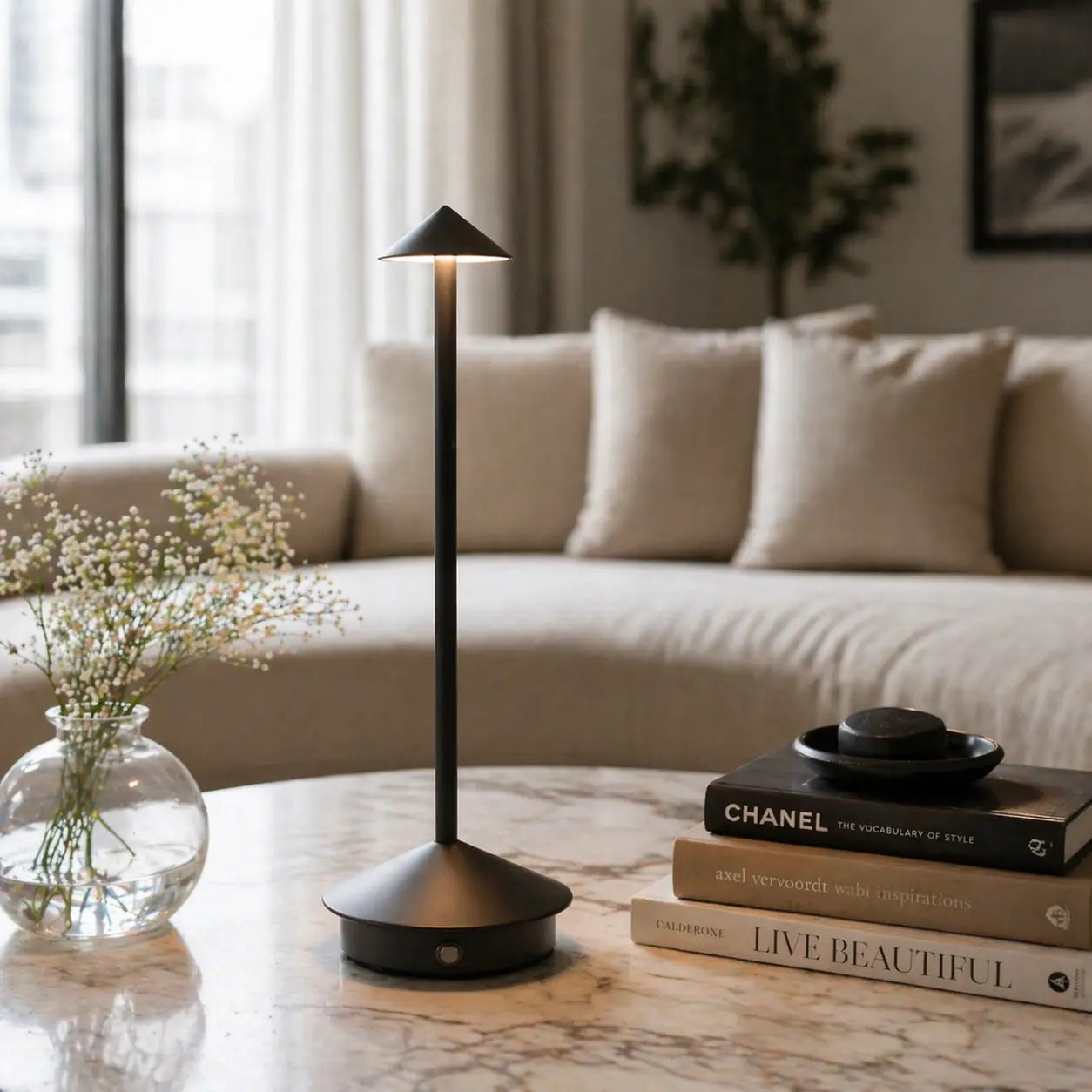 Faro | Cone Rechargeable Table Lamp